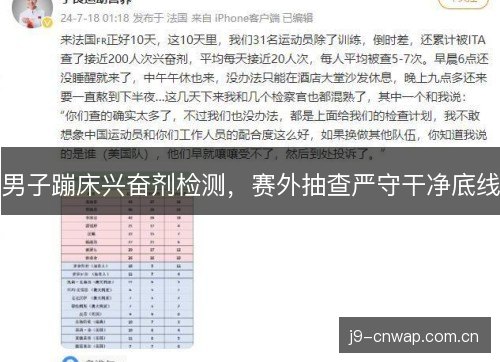 男子蹦床兴奋剂检测，赛外抽查严守干净底线